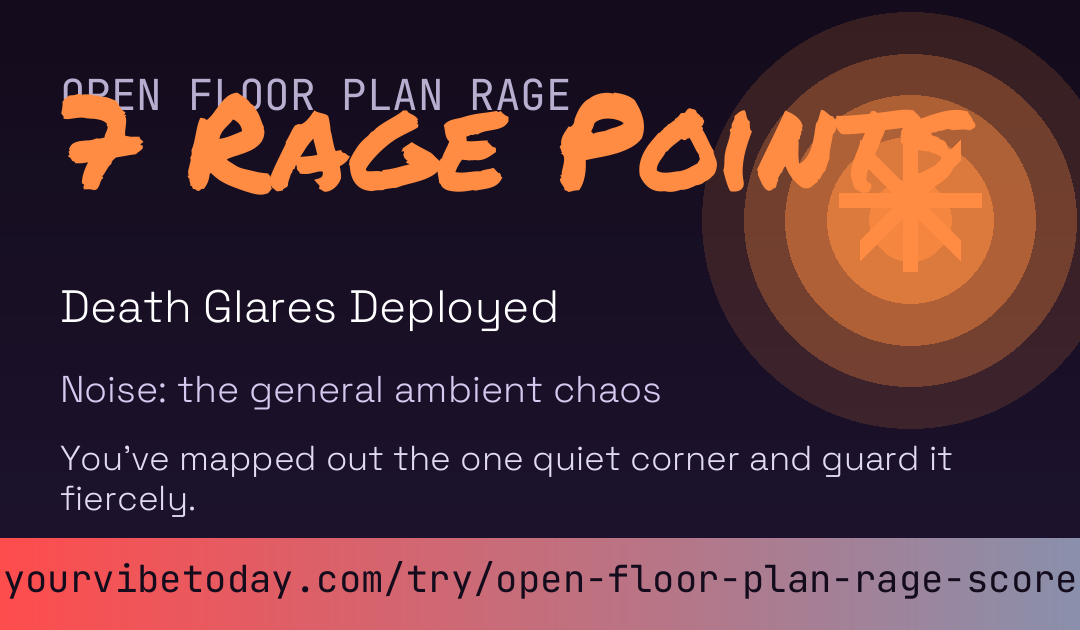 Open Floor Plan Rage Score card preview