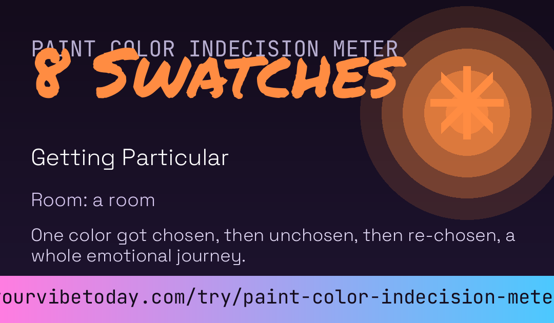 Paint Color Indecision Meter card preview