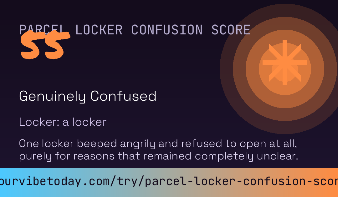 Parcel Locker Confusion Score card preview