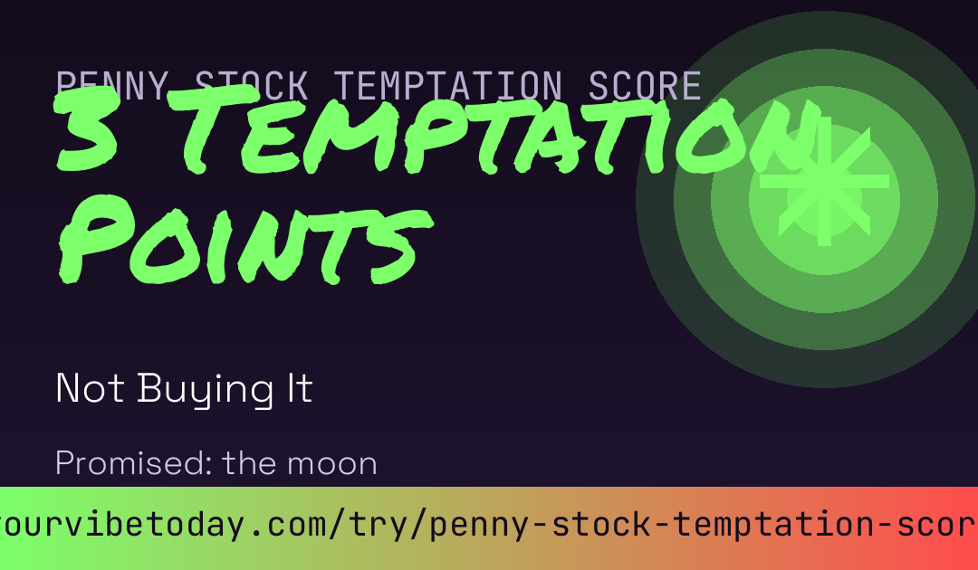 Penny Stock Temptation Score card preview