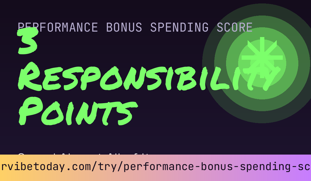 Performance Bonus Spending Score card preview