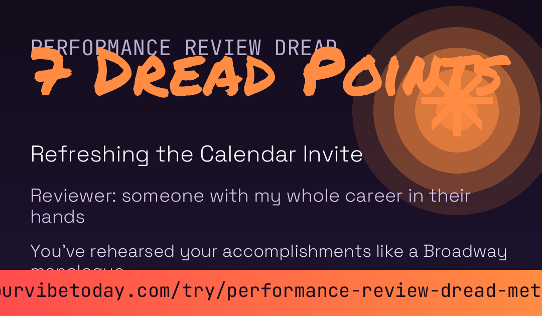 Performance Review Dread Meter card preview