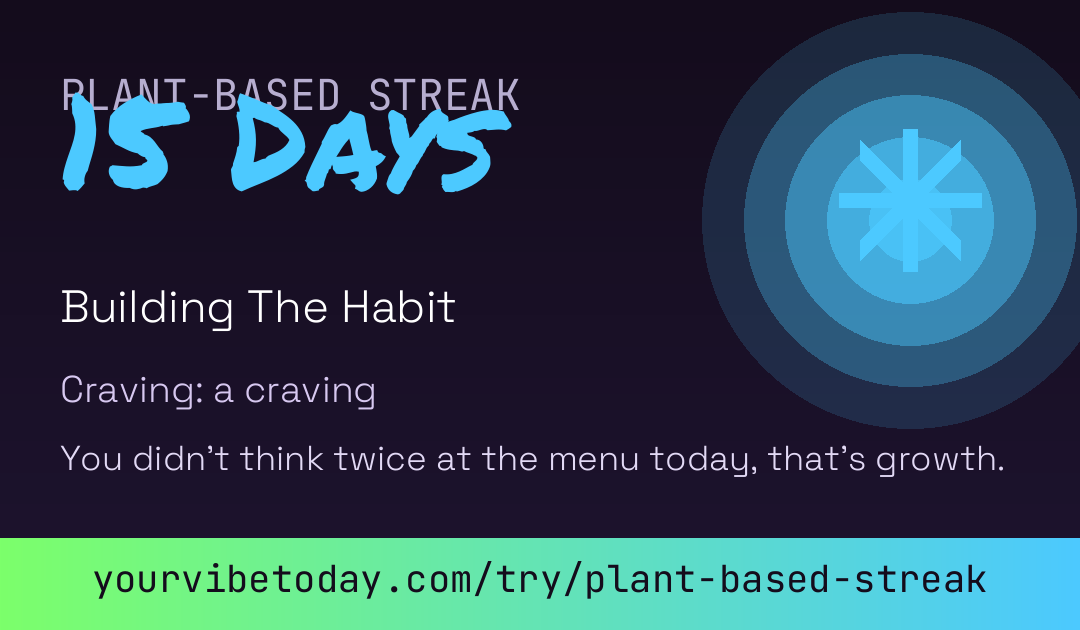 Plant-Based Streak card