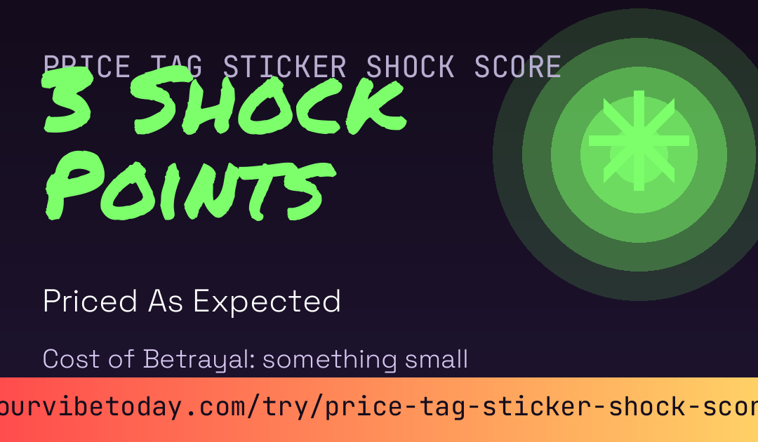 Price Tag Sticker Shock Score card preview