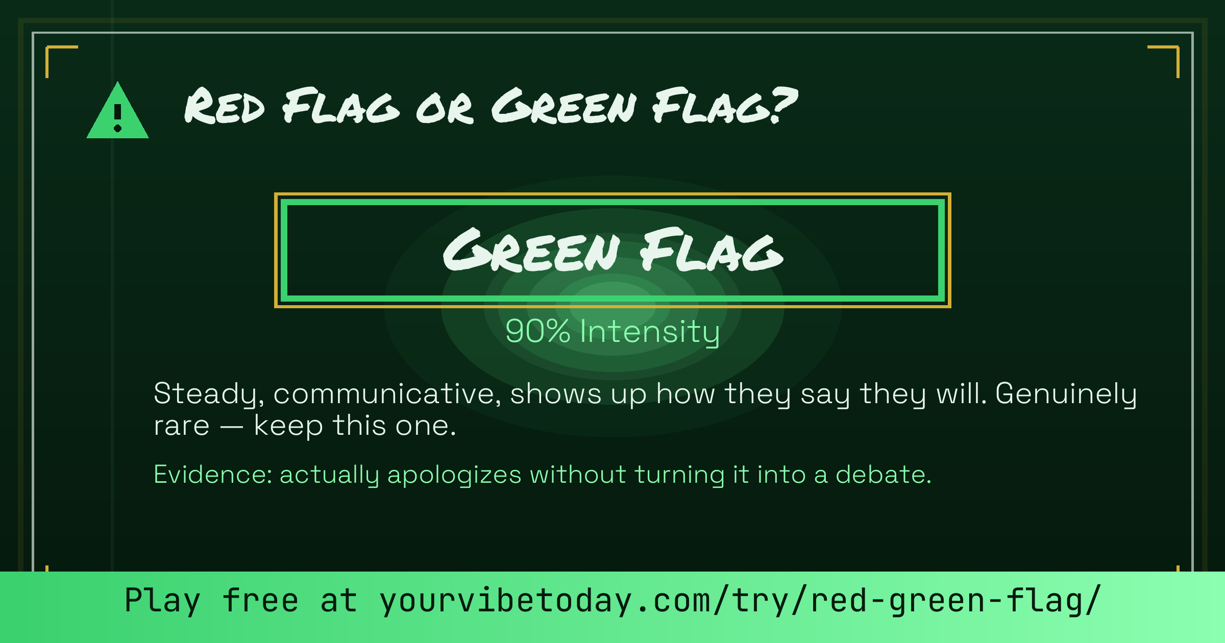 Red Flag or Green Flag? card preview
