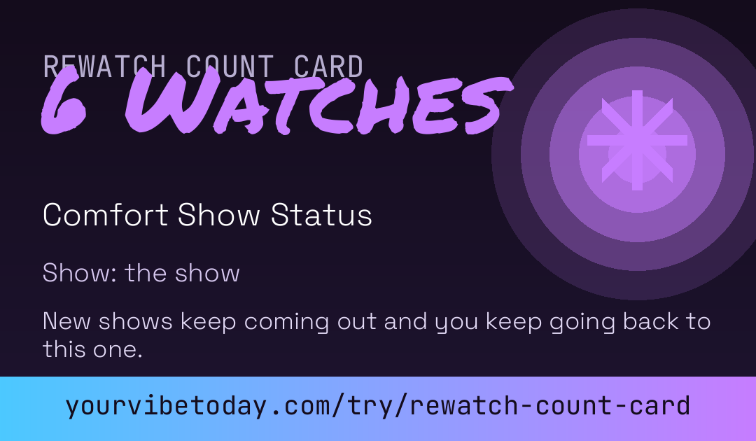 How Many Times Have You Rewatched This Show card preview
