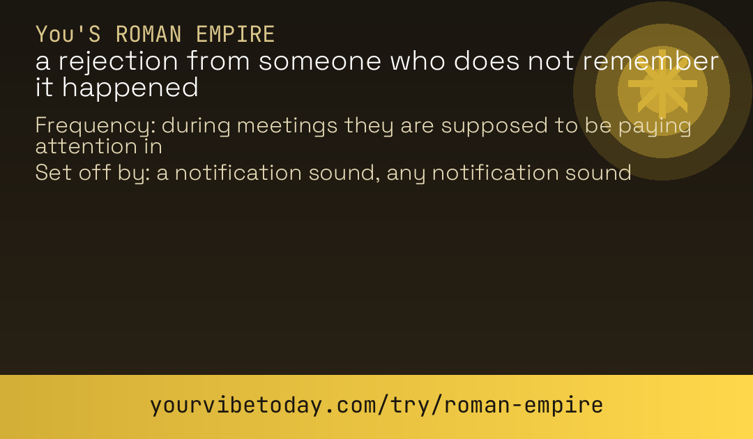 Roman empire prediction card