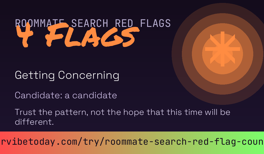 Roommate Search Red Flag Counter card preview
