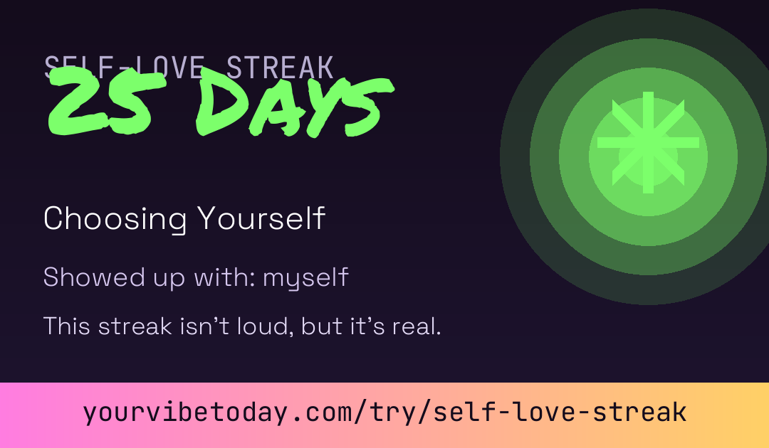 Self-Love Streak card
