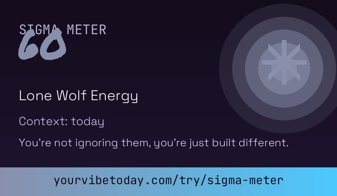Sigma Meter card preview