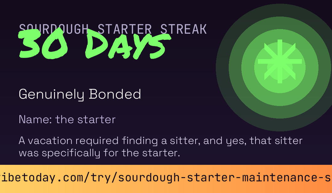 Sourdough Starter Maintenance Streak card preview