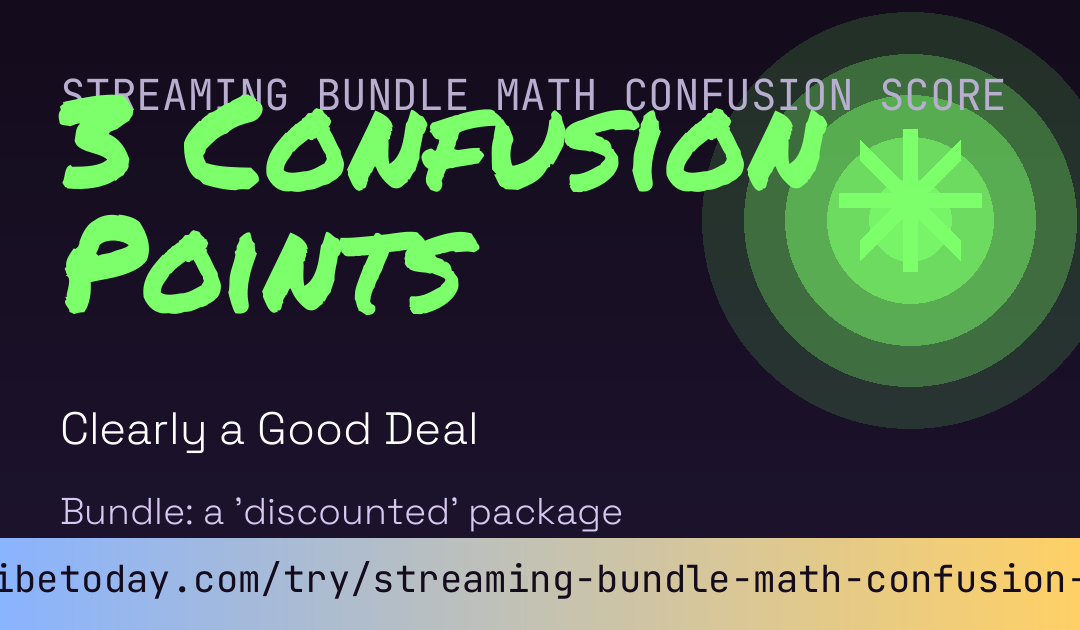 Streaming Bundle Math Confusion Score card