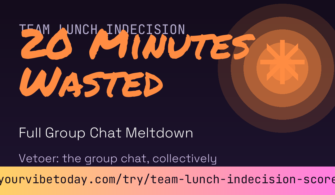 Team Lunch Indecision Score card preview