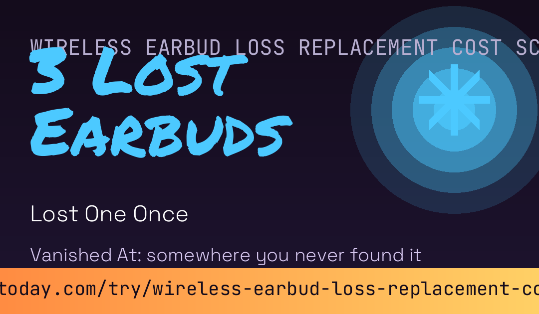 Wireless Earbud Loss Replacement Cost Score card preview